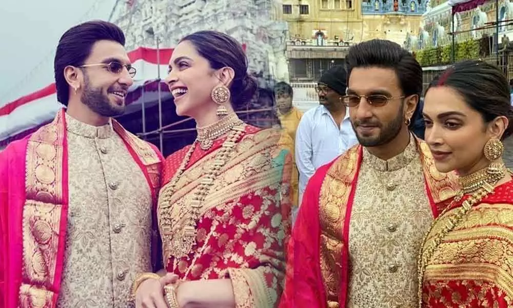 Deepika, Ranveer seek Lord Venkateswaras blessings on 1st anniversary