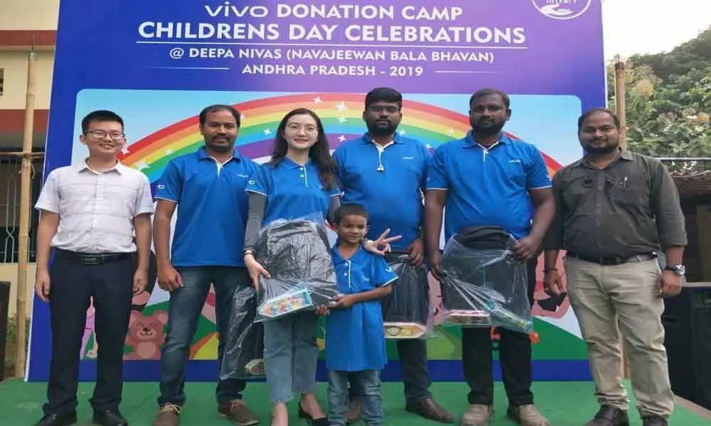 Childrens Day: Vivo distributes books to orphans in Vijayawada
