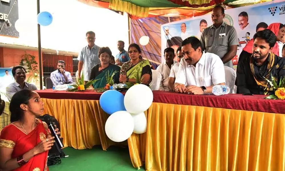 Endowments Minister Vellampalli Srinivas launches Nadu-Nedu at DSMH School