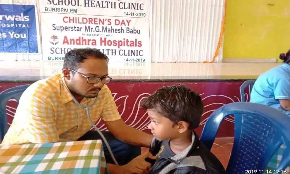 School Health Clinic organised at Burripalem