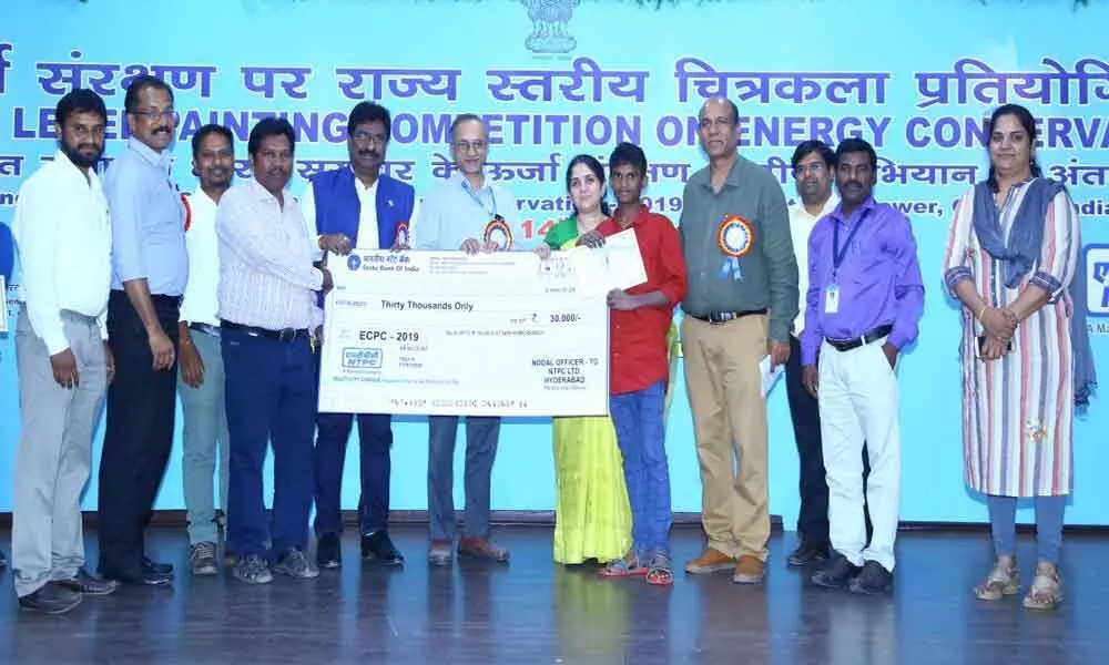 NTPC painting contest winners get prizes