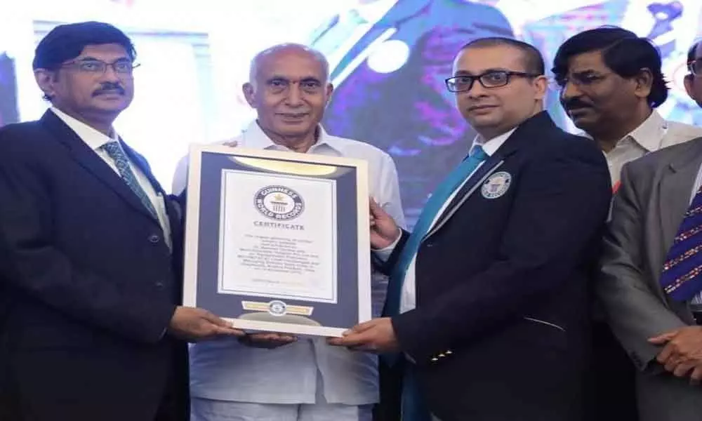 Ramesh Hospitals enters Guinness Book in Vijayawada