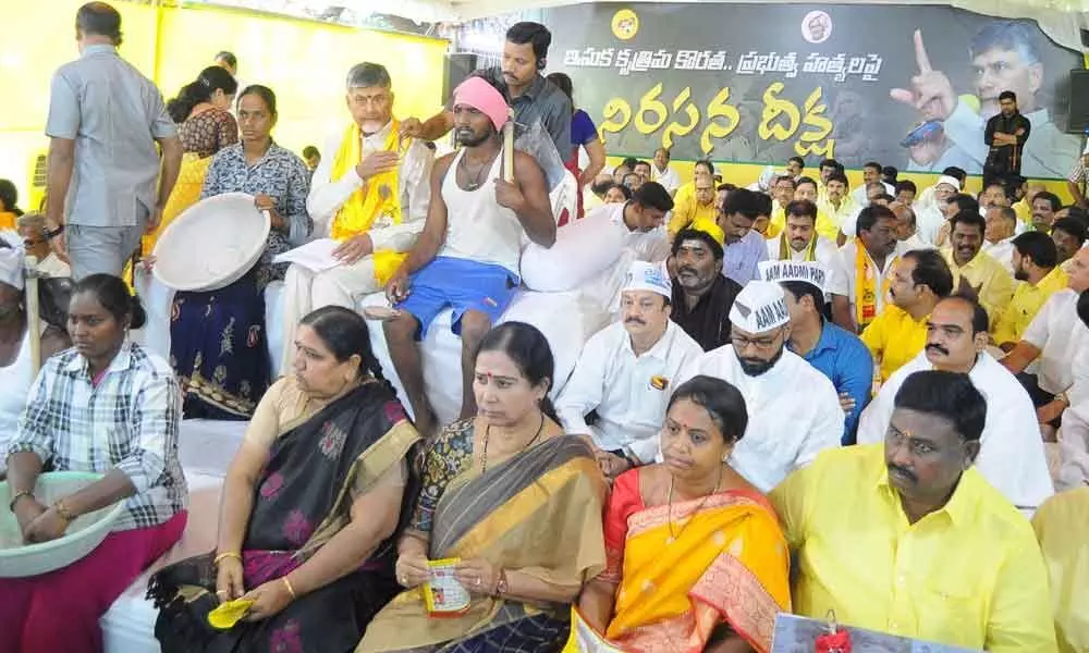 Vijayawada: Mafia created sand scarcity, says TDP chief