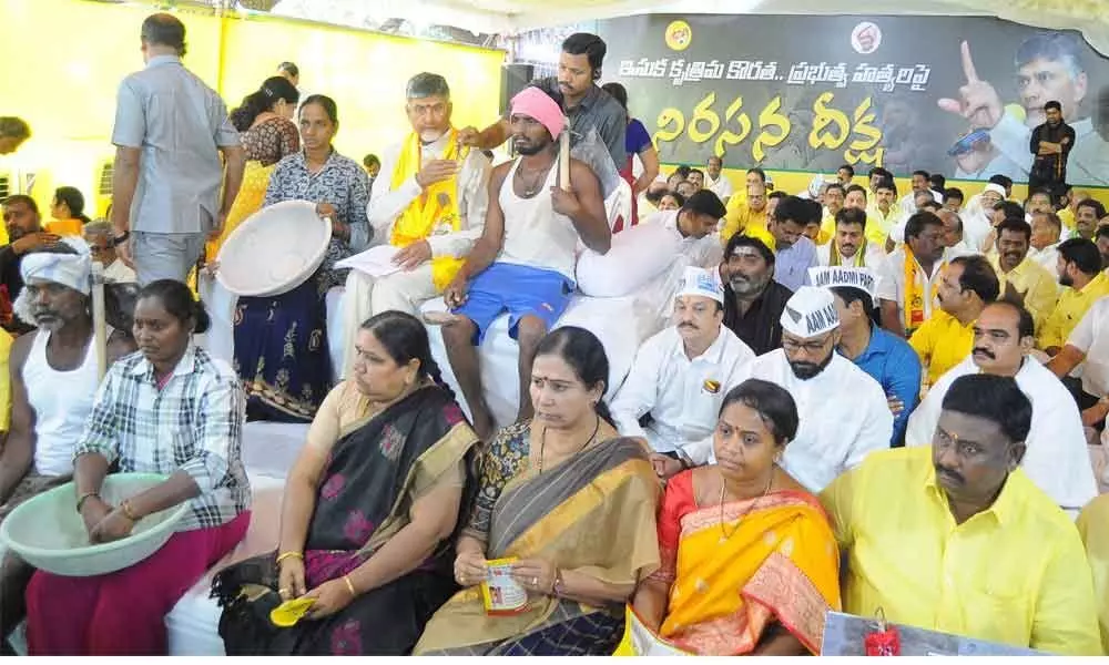 Mafia created sand scarcity, says TDP chief