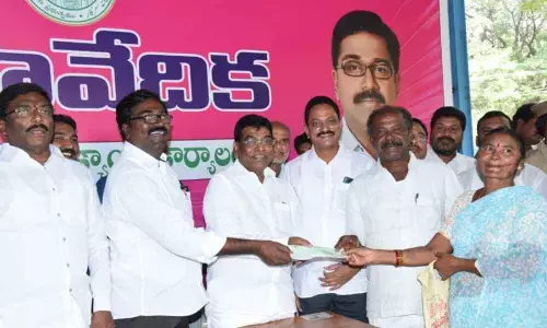 Khammam: Puvvada, Nama inspect Railway Over Bridge works at Damsalapuram