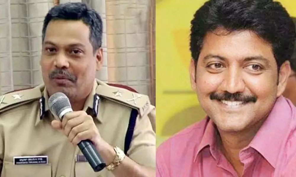 MLA Vallabhaneni Vamsi meets Vijayawada Police Commissioner and complained of social media postings against his family