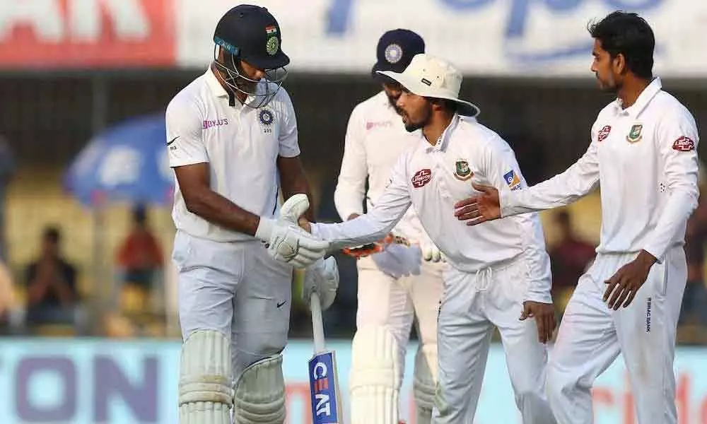IND vs BAN 1st Test: India reach 493-6 at stumps against Bangladesh on day 2