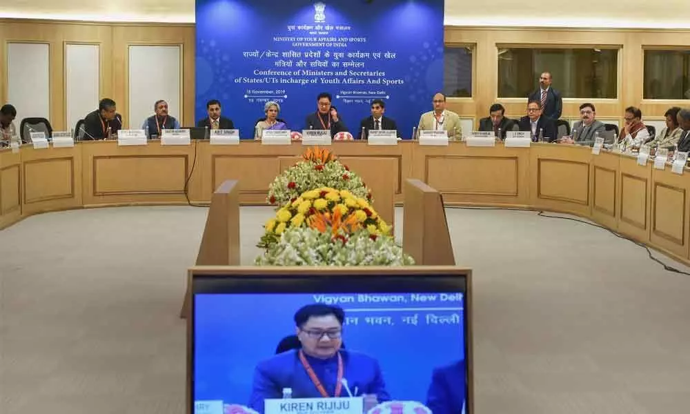 Rijiju calls for joint efforts in making India a sporting nation