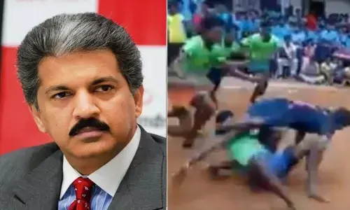 Anand Mahindra tweets video of boys playing Kabaddi: Worth watching
