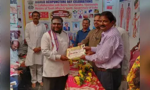 Vijayawada: Awards presented for creating awareness on acupuncture