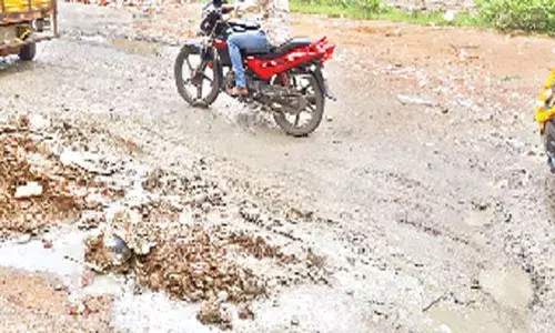 Road lies in neglect for over two years