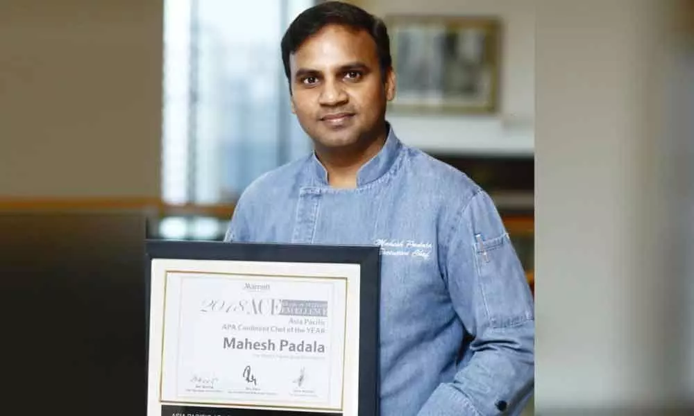 Another feather in the cap for Chef Mahesh Padala