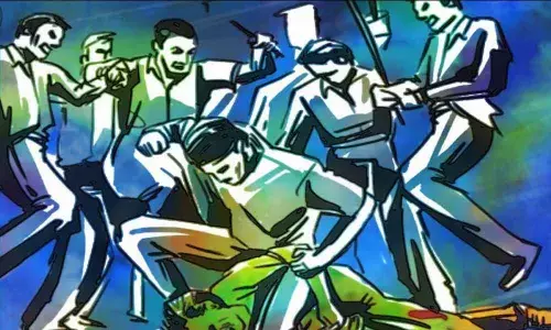 Four persons grievously injured in an attack by the YSRC party leaders