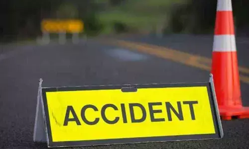 One died, three injured as car hits tipper in Krishna district One died, three injured as car hits tipper in Krishna district