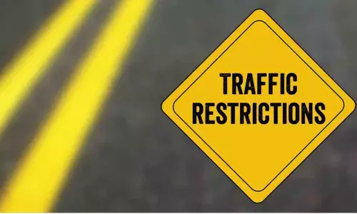 Traffic curbs at Indira Park for Maha Deeksha by MRPS