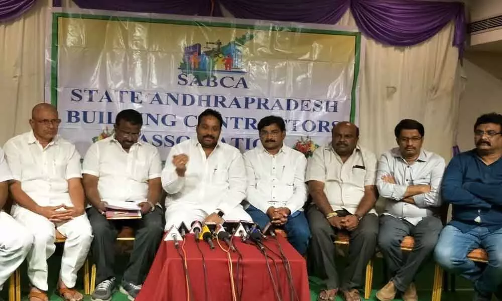 Contractors demand release of pending arrears  in Vijayawada