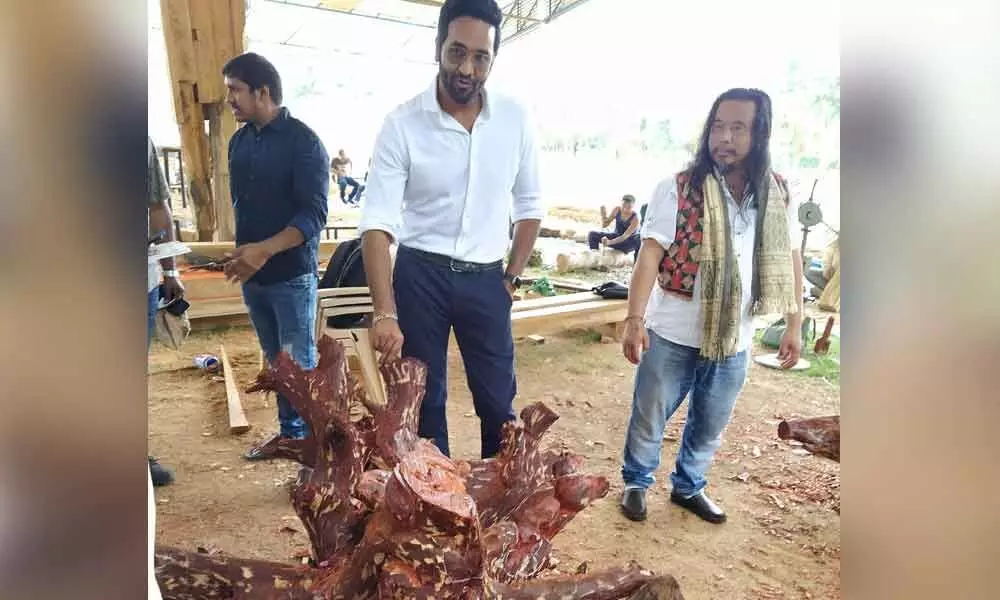 Vishnu Manchu Foundation conducts wood sculptures carving camp in Tirupati