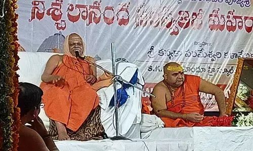 Follow ethics for happiness, students told Nischalananda Saraswathi Ji