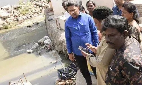 MLA Kausar Mohiuddin inspects development works