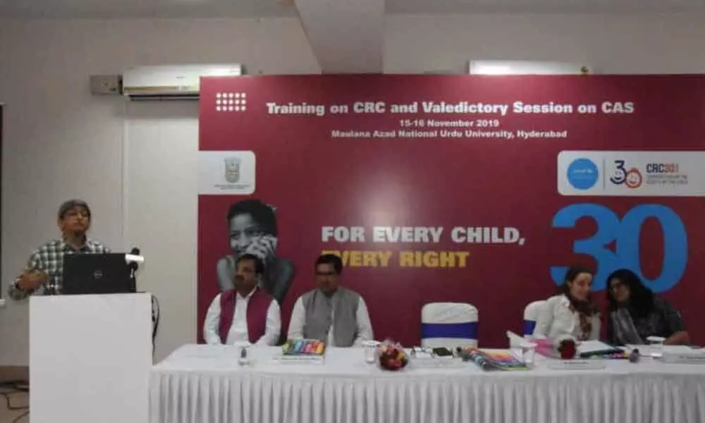 Hyderabad: UNICEF workshop on child rights ends at MANUU