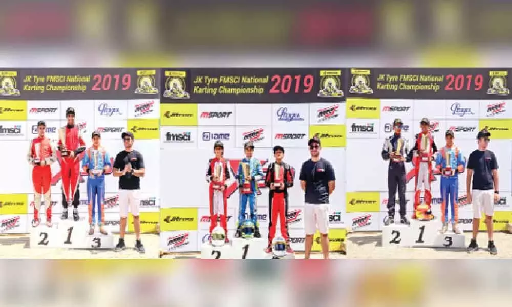 Hyderabads Adheet, Vulli shine in National Karting Championship