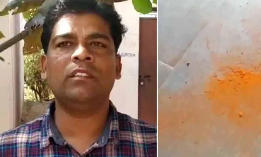 School teacher throws chilli powder on his colleague in Medak