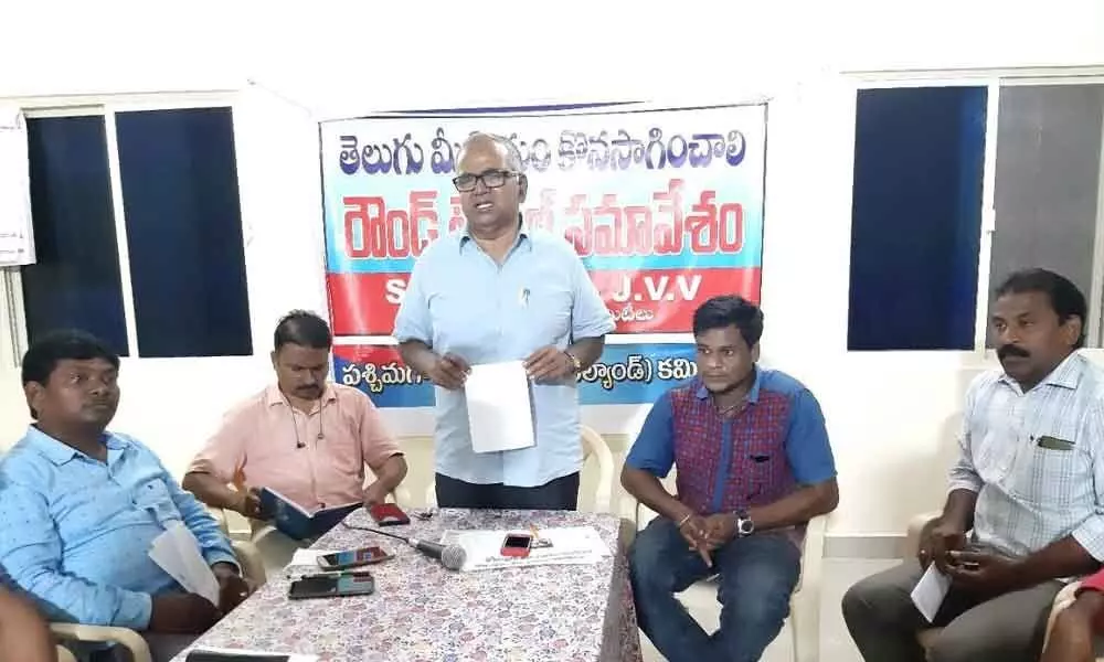 Continue Telugu medium in schools: MLC Ramu Surya Rao