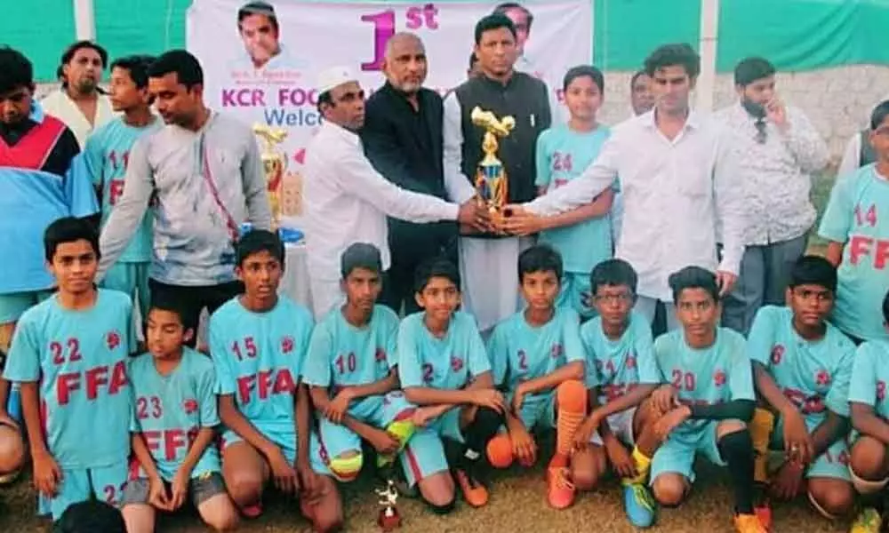 KCR football championship held by Mannan Khan of Deccan Blasters