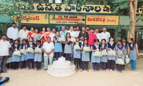 Health kits distributed to students at Allwyn Colony