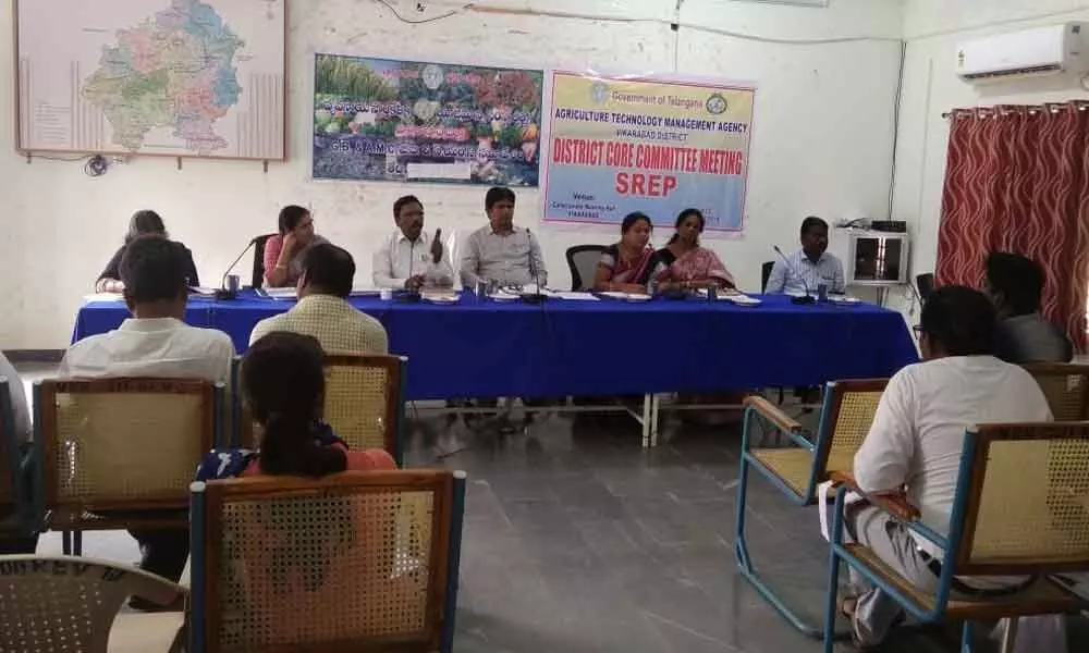 Review meet on ATMA, SREP held at Vikarabad