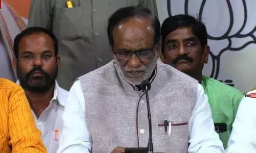 TRS siphoned off Central funds: BJP State president Laxman in Nagarkurnool