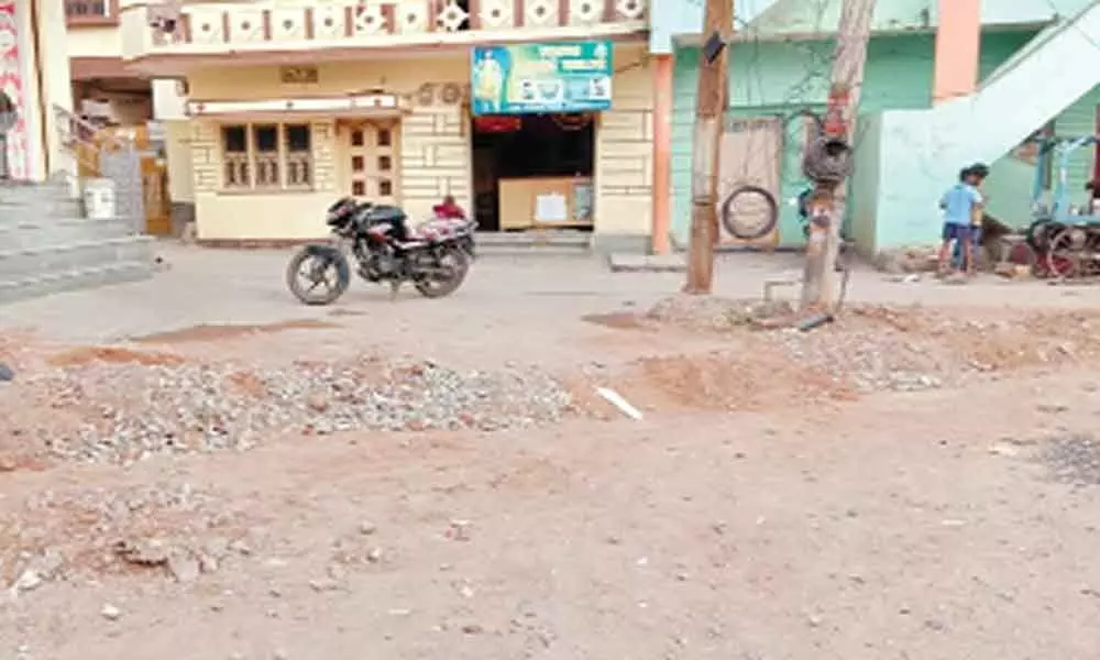 Contractors not filling dug-up holes properly at Nacharam