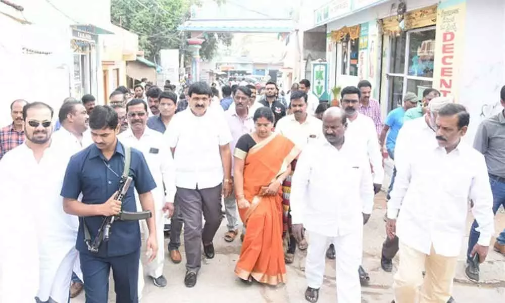 MLA Mynampalli Hanumantha Rao directs officials to address all civic issues at Malkajgiri