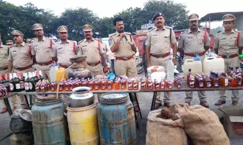 Mahabubabad: 32 two-wheelers seized in a cordon and search op