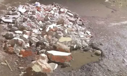 Locals irked over pathetic roads at Suchitra