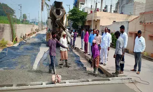 CC road works launched at Ramachandrapuram