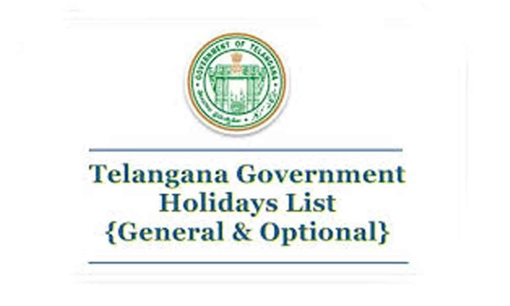 Telangana govt. releases list of public and optional holidays list for 2020