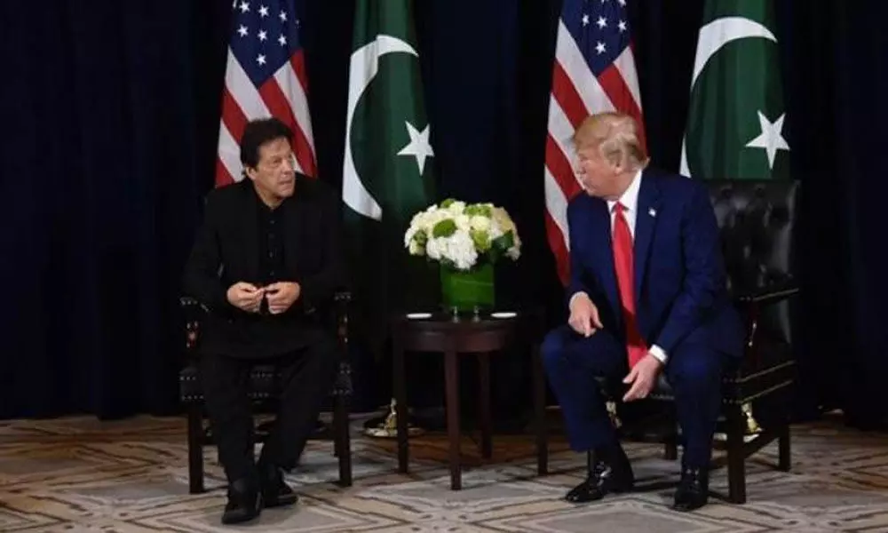 Pak PM discusses Afghan peace process and Kashmir with US Prez Trump