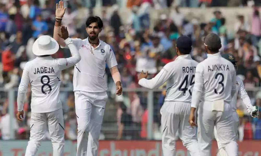 Indian pacers wreak havoc as hosts boss Day 1 of the pink Test