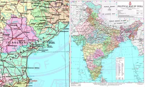 Government of India recognizes Amaravati as AP capital in the political map