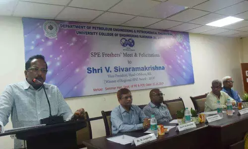 SPE holds freshers meeting at JNTU in Kakinada