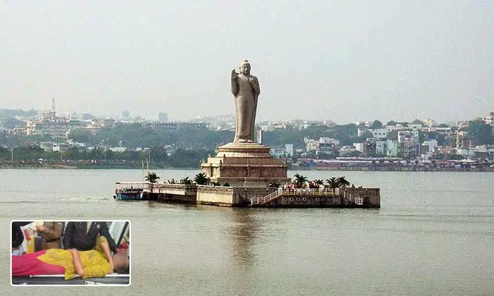 Woman jumps into Hussain Sagar in Hyderabad, rescued