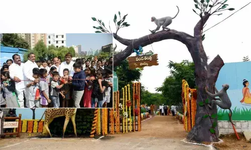 Mayor inaugurates Childrens Park in Gachibowli