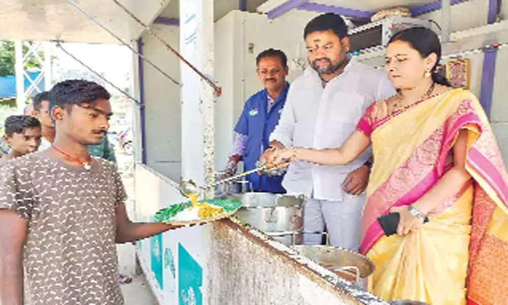 Meal center inspected at Nacharam