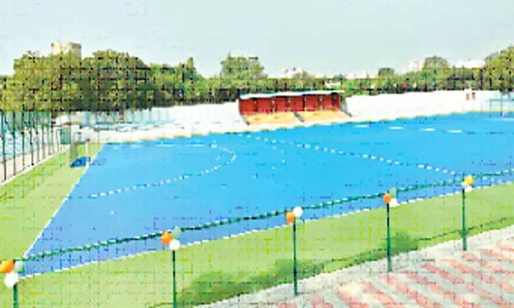 Railways astro turf hockey stadium opens in hyderabad city