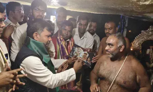 Chhattisgarh Minister Kawasi Lakhma attends Vanabhojanam at Vikarabad