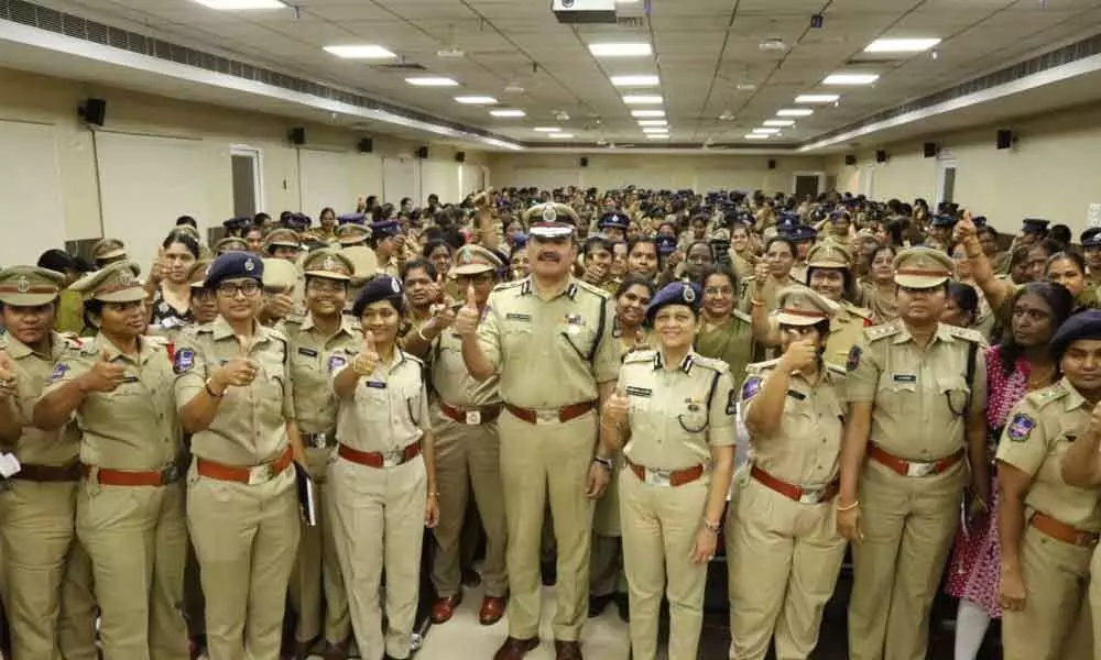 Hyderabad City CP Anjani Kumar holds interaction session with women cops