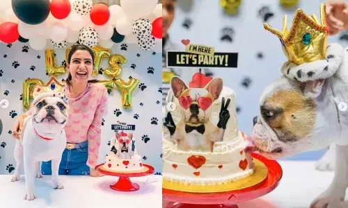 Samantha Akkineni who is an ardent dog lover pens down an unconditional note to her dog on its 1st Birthday