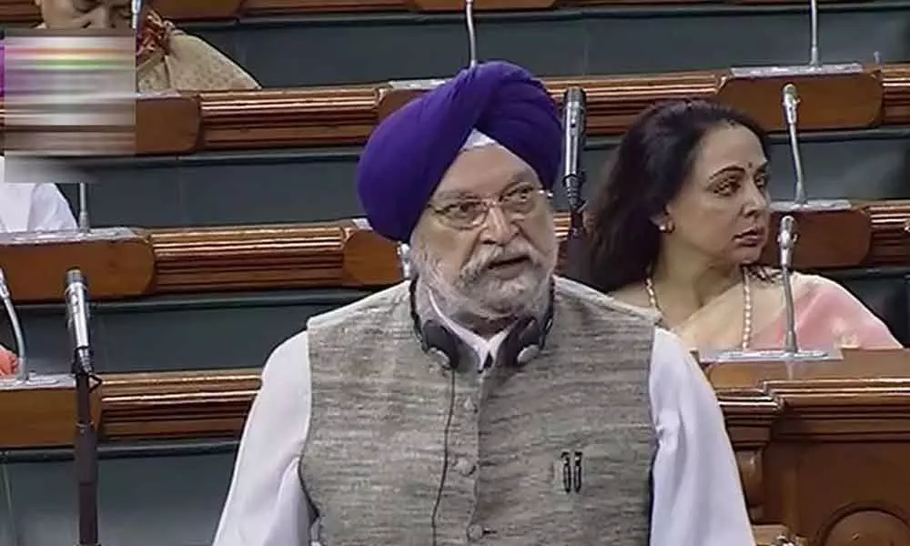 Bill on unauthorised colonies introduced in Lok Sabha:  Hardeep Singh Puri