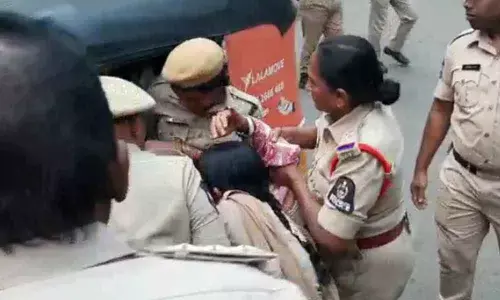 Tension prevails at all TSRTC depots as the employees obstruct temporary workers